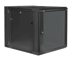 CAYMON HPR512/B Double section 19” wall mountable rack - 12 units - 550mm depth Black